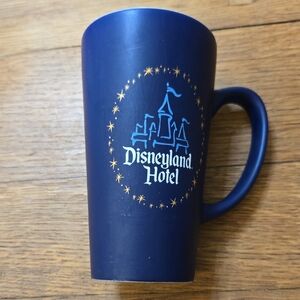 Disney Navy Blue Disneyland Hotel Ceramic Mug with Gold Accent